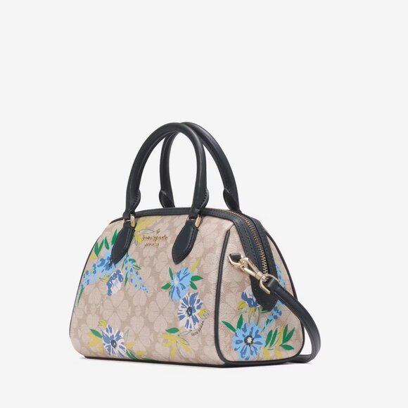 Kate Spade New York Spade Flower Flora Small Dolly Duffle Crossbody Purse - Picture 4 of 8
